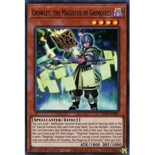 Thẻ bài Yugioh - TCG - Crowley, the Magistus of Grimoires / GEIM-EN001'