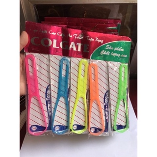 Sỉ_ 100 Cây Cạo Lưỡi CÁN Colgat Rẻ Nhiều Màu