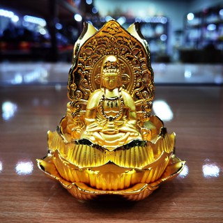 Quan âm , Di lặc , Thích Ca 3 mặt bằng hợp kim để xe ( Vật Phẩm Phong Thuỷ）- Phật Giáo Tường Thuận