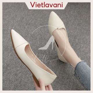 Giày cao gót nữ da mềm đẹp tinh tế Mã B2 cao 3P
