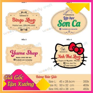 Bảng Gỗ Woody - Tuyển CTV - Bảng Gỗ Trang Trí - Khắc Tên, Logo Thương Hiệu Shop