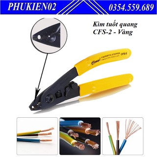 KÌM TUỐT SỢI QUANG 2 LỖ CFS-2 MÀU VÀNG - HÀNG CHÍNH HÃNG