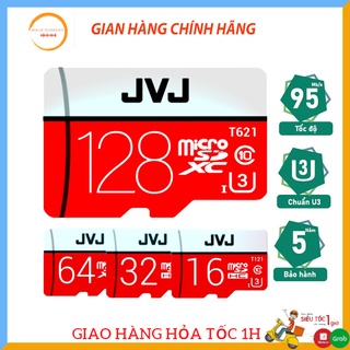 ⚡Giá Rẻ⚡ Thẻ nhớ 16/32/64/128 Gb JVJ Pro U3 Class 10 – chuyên dụng cho CAMERA tốc độ cao - Bh 5 năm