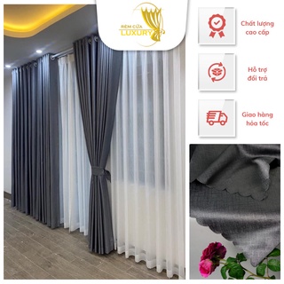 Rèm cửa sổ Loại 1 chống nắng cao cấp  Luxury, màn vải treo tường trang trí decor phòng ngủ và phòng khách Lux01