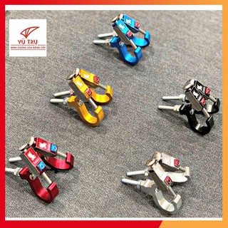 [HÀNG LOẠI 1] Cặp 2 móc bấm treo đồ nhôm màu dành cho xe máy (giá 1 cặp) (GIÁ SĨ)