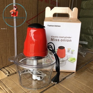 Máy Xay Thịt Cối Nhựa 2L Công Suất 200W - Máy Xay Sinh Tố 3 Lưỡi Đa Năng, Xay Mọi Loại Thực Phẩm