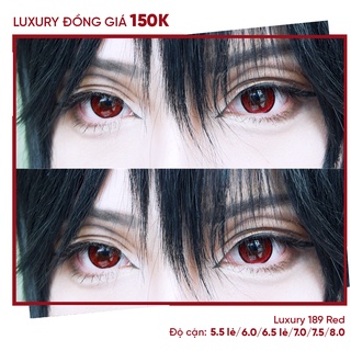 Lens cosplay LUXURY 189 RED - HSD 1 NĂM