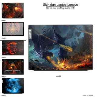 Skin dán Laptop Lenovo in hình rồng (inbox mã máy cho Shop)