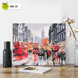 Tranh tô màu theo số London T13