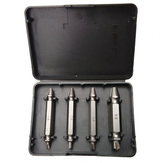 Set 4 Mũi Khoan Tháo Ốc Vít Hư Bằng Thép Không Gỉ Tiện Dụng Chất Lượng Cao