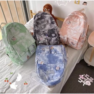 Balo đi học loang màu pastel cá tính