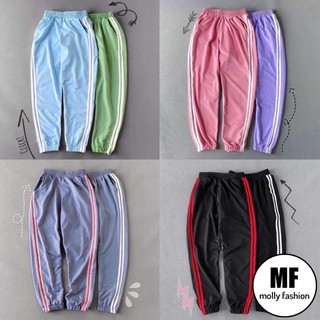 Quần JOGGER TRƠN 2 SỌC form rộng UnisexFreesize dành cho nam nữ Molly Fashion