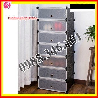 [NHIỀU LỰA CHỌN] - TỔNG KHO TỦ NHỰA LẮP GHÉP ĐỂ GIÀY 8 Ô (chia ô) CỬA TRẮNG TRONG SIÊU ĐẸP
