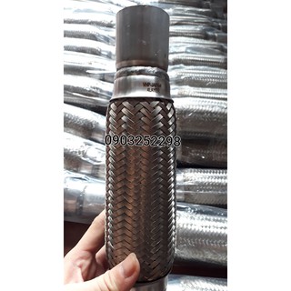 ống xả mềm xe 4 lớp siêu bền kia 1t4 - kia k2700, k3000, k165. đường kính ngoài 4,9cm