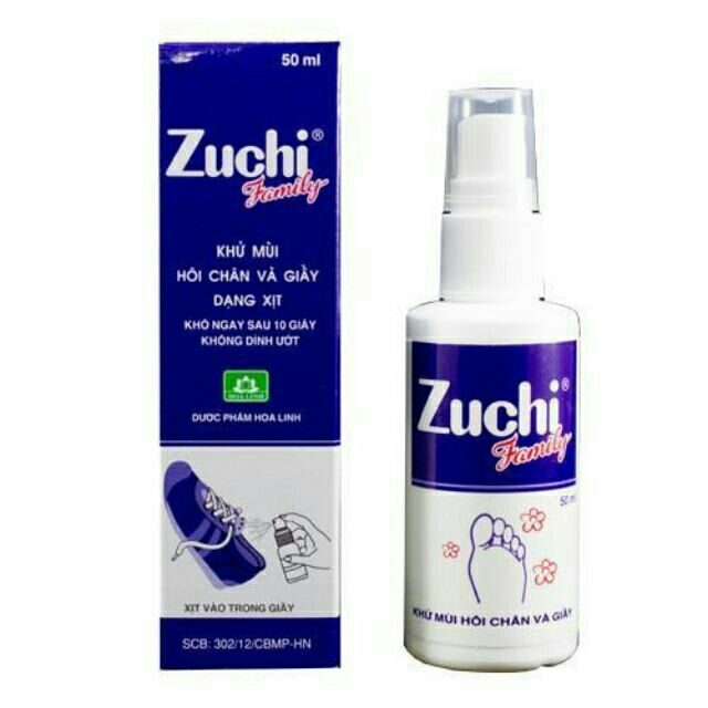 Zuchi xịt giày, chân