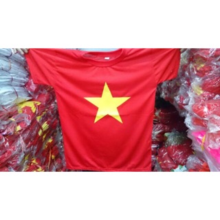 Áo Cờ Đỏ Sao Vàng (Đủ Size Người Lớn Và Trẻ Em)