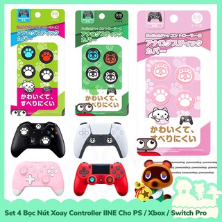 [Sẵn VN - NowShip] IINE Set 4 Bọc Nút Cần Xoay Analog Cho Tay Cầm Game Controller PS Play Station / Switch Pro / Xbox