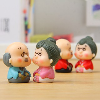 Tượng Ông Bà Ngồi, Tượng Đôi trang trí bánh kem, phụ kiện bánh sinh nhật, trưng bày