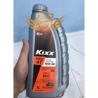 [Mã LIFEAUMAY giảm 10% tối đa 30k đơn 150k] Nhớt Kixx Ultra 4T 10W40 fully Synthetic chai 1L