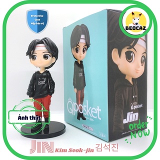 [Full Box Tặng Hộp Bảo Vệ] Mô hình chibi Kim Seok Jin BTS Bangtan Boys 15 cm dễ thương quà tặng Beocaz