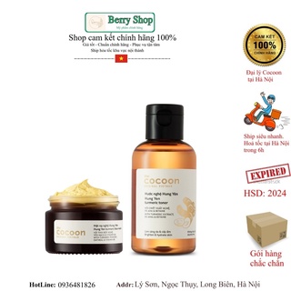 [Combo] Nước cân bằng nghệ Cocoon 140ml &amp; Mặt nạ nghệ cocoon 140ml