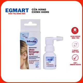 Xịt tan ráy tai cho bé và người lớn Mivolis Chuẩn Đức, xịt vệ sinh tai trẻ em -  hàng Đức
