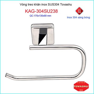 Vòng treo khăn Tovashu, vòng vắt khăn inox 304 KAG-304SU238