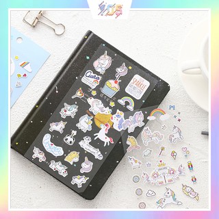Set hình dán mini unicorn xinh xắn tiện lợi