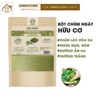 Bột Chùm Ngây đắp mặt nạ hữu cơ UMIHOME nguyên chất 40g | Moringa powder 100% Organic