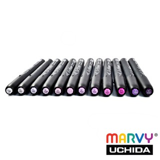 Bút lông Marvy Uchida 3000 Tone Tím Hồng Đỏ