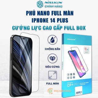 Kính cường lực Iphone 14 Plus full màn chính hãng Nillkin CP+ Pro viền đen siêu mỏng - Dán màn hình Iphone 14 Plus