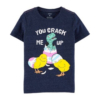 [5-17kg]Áo Thun Tay Ngắn Bé Trai CT - Navy/You Crack