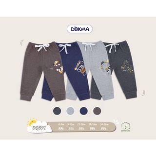 (6-36m) Quần dài vải cotton dày vừa cho bé DQ891 - DOKMA