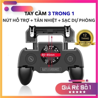 Tay Cầm Chơi Game Tích Hợp Tản Nhiệt Và Sạc Dự Phòng Cho ĐiệnThoại Tay Chơi Game PUBG FreeFire Và Nhiều Game Khác