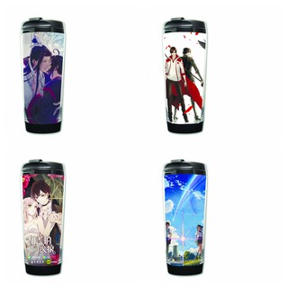 Bình nước IN HÌNH Ma đạo tổ sư Toàn chức cao thủ Touken ranbu Your name anime chibi cốc đựng quà tặng tiện lợi