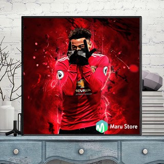 Tranh Treo Tường Cầu Thủ Bóng Đá Manchester United Lingard, Trang Trí Siêu Đẹp