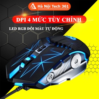 Chuột máy tính G3-SE với thiết kế ấn tượng, hiệu ứng LED 7 màu, DPI tùy chỉnh