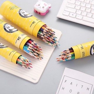 Hộp 36 bút chì màu TONG JU hình gấu trúc (BCM36)