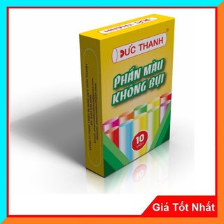 Phấn Màu Viết Bảng Đức Thanh ̣̣(12 Viên/ Hộp) -Phấn Không Bụi, Có Độ Mịn Cao,Viết Trơn , Bám Bảng Tốt