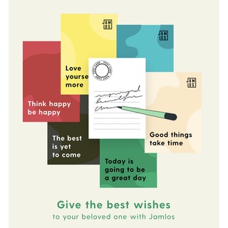 [GIFTS] Jamlos Postcards - Thiệp A6 in quote 1 mặt 7 màu, mặt sau viết lời nhắn