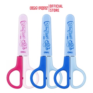 Kéo thủ công học sinh có bao bảo vệ BUMPEES DELI E6021
