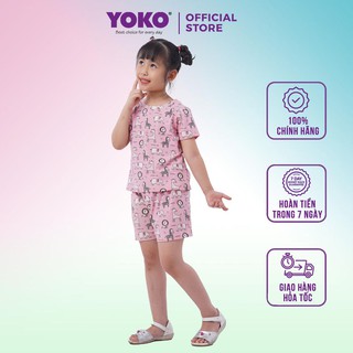 Bộ Quần Áo Thun Tay Ngắn Bé Gái (1-5 Tuổi) YOKO KID'S FASHION 21203G
