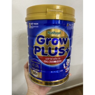 Sữa Grow Plus xanh mẫu mới FDI 900g dành cho trẻ dưới 10 tuổi Hsd 2023