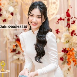Áo dài trắng tay bồng trẻ và sang_Áo Dài Đan Linh