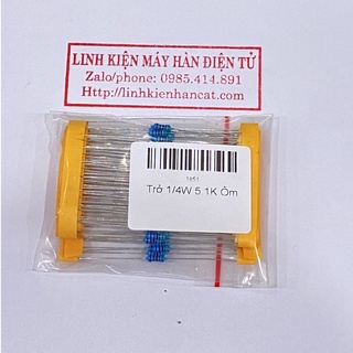 100 Trở 1/4W 5.1K Ôm