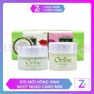 Bộ Tẩy Tế Bào Chết Môi 15g Và Mặt Nạ Dưỡng Môi 10g Oribe Giúp Môi Hồng Và Căng Bóng