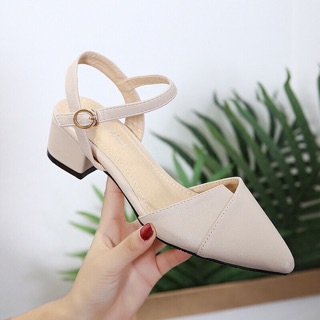 Sandal nữ cao 5 phân, Dép quai hậu, dép nữ