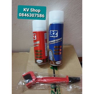 Combo xịt dưỡng sên  BZ tặng kèm chổi, rửa 600ml - dưỡng 450ml