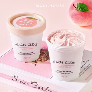 Tẩy tế bào chết toàn thân đào Heyxi Peach Clear Body Scrub 200g