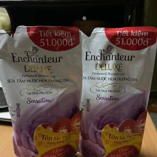 Combo 02 túi sữa tắm Enchanteur Sensation 450g